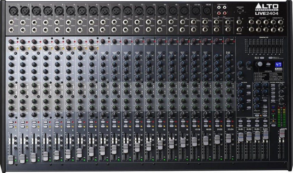 Alto Live 2404: A 24-Channel Professional Mixer