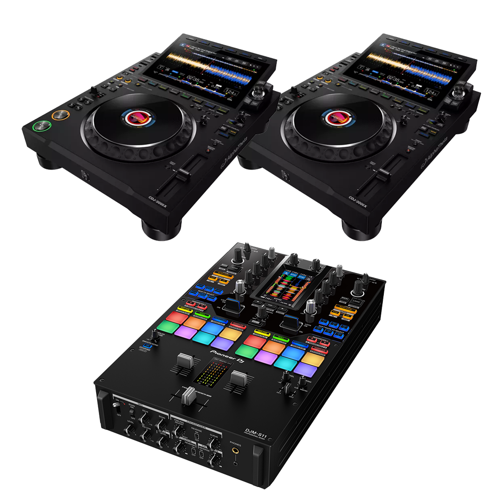 Alphatheta CDJ-3000X & DJM-S11 Package