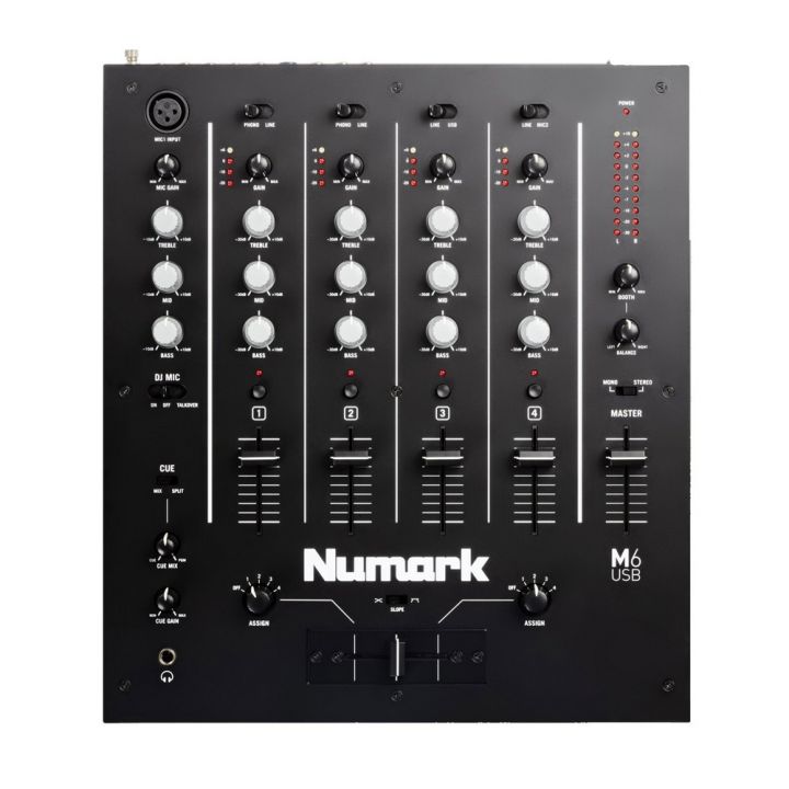 Numark M6USB Black 4 Channel DJ Mixer