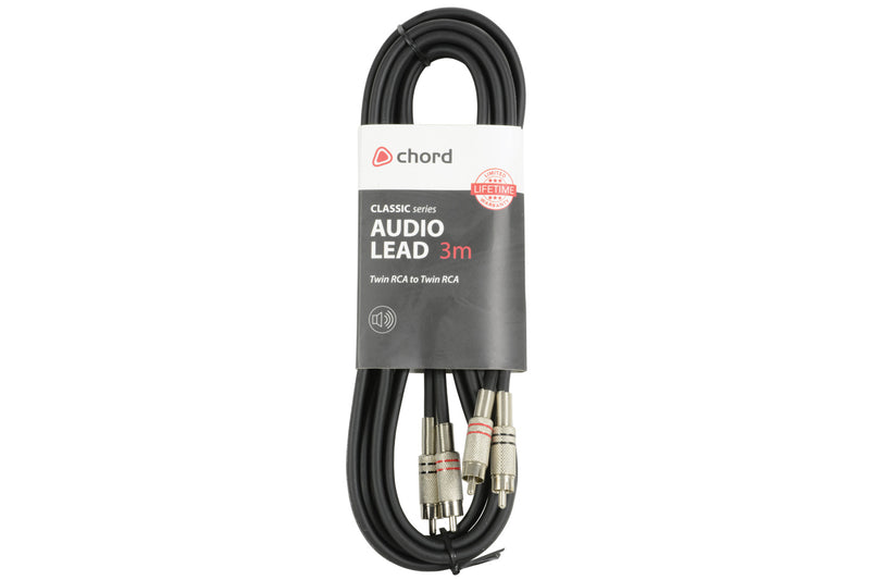 Chord Classic Audio Leads 2 x RCA Plugs - 2 x RCA Plugs 3m