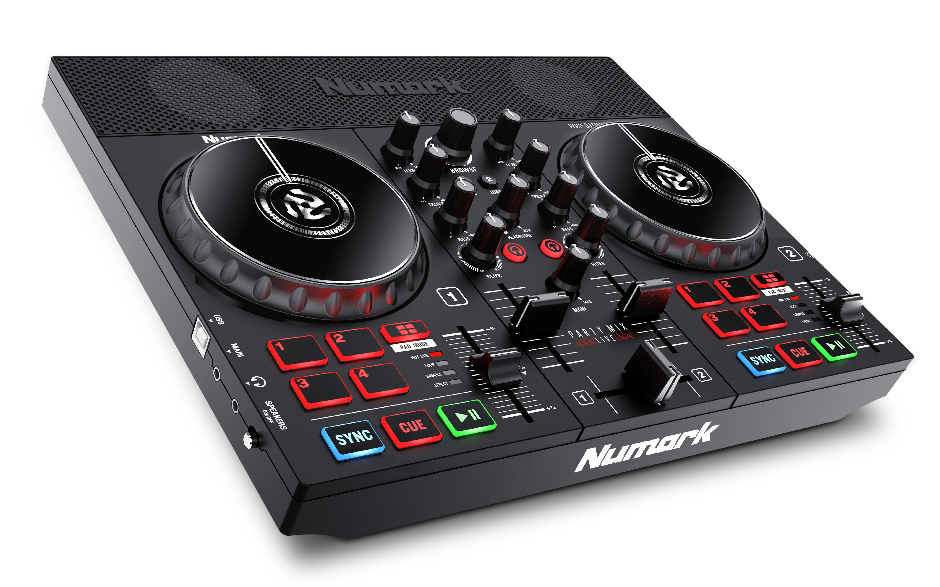 ②美品　ニュマーク　Numark PARTY MIX live Numark PartyMix Live - 2 Channel USB DJ Controller