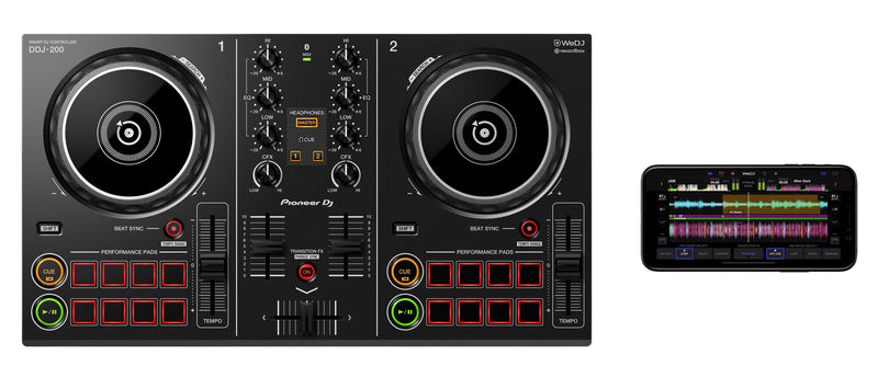 Pioneer DJ DDJ-200 2 Channel USB & Bluetooth DJ Controller