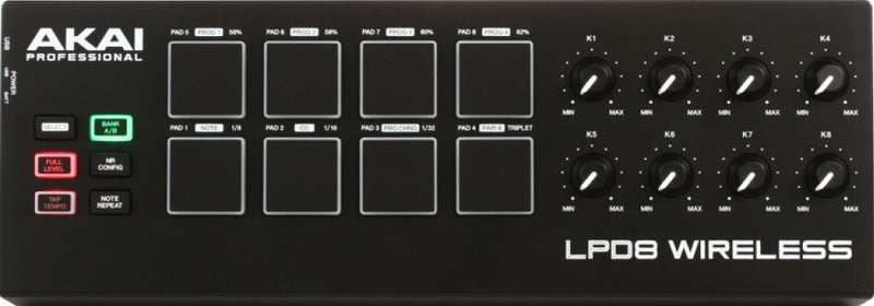 Akai LPD8 Wireless: Lightweight portable controller pad
