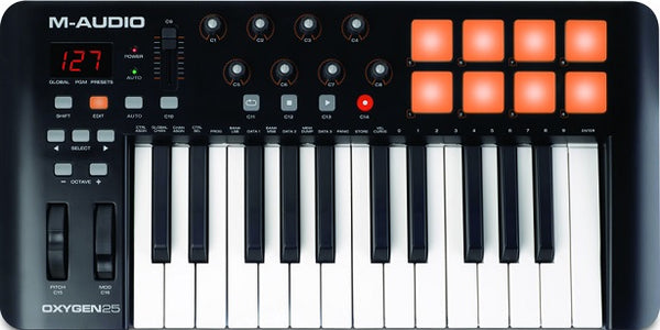 M- Audio Oxygen 25 V4 USB MIDI Keyboard Controller