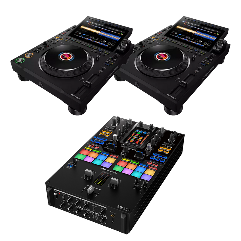 Alphatheta CDJ-3000X & DJM-S11 Package