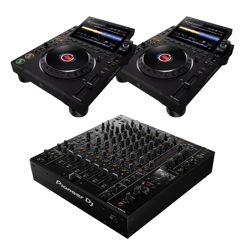 Alphatheta CDJ-3000X & DJM-V10 Package