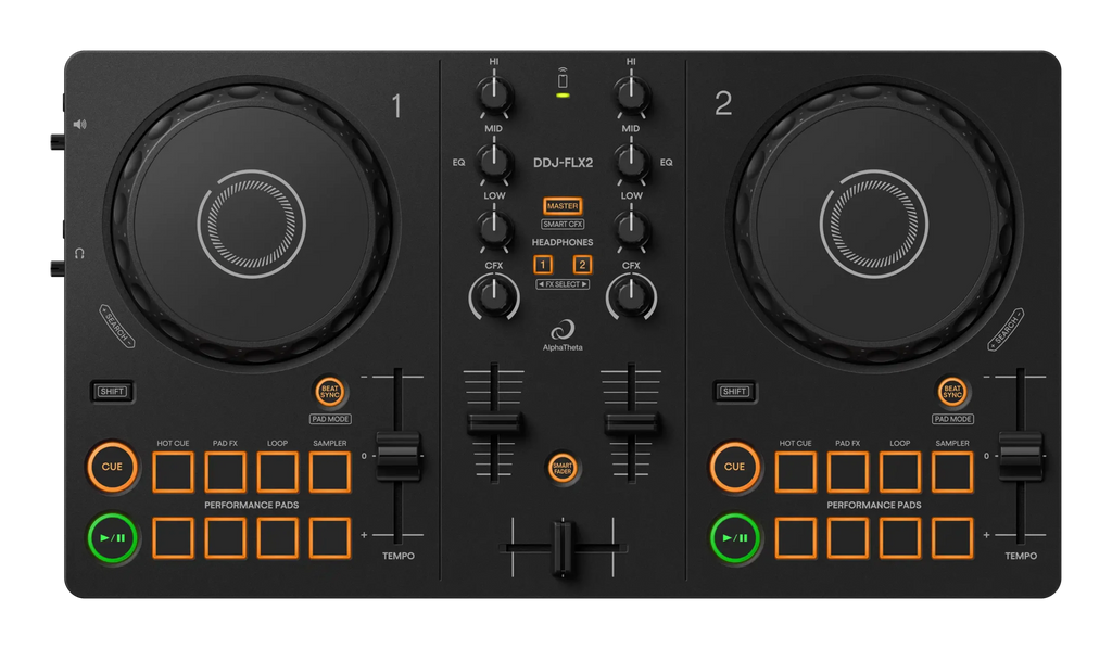 Alphatheta DDJ-FLX2 & HDJ-CUE1 Bundle | DJ Tech Direct Alphatheta DDJ-FLX2 & HDJ-CUE1 Bundle | DJ Tech Direct