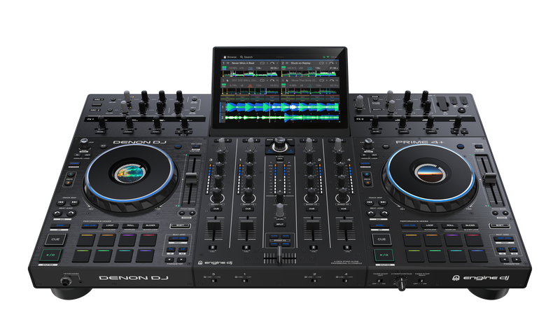 Denon DJ Prime 4 + Standalone 4 Channel USB DJ Controller