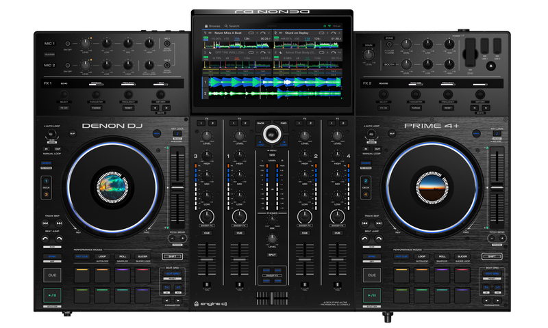 Denon DJ Prime 4 + Standalone 4 Channel USB DJ Controller