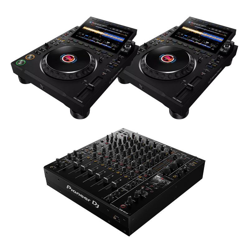 Alphatheta CDJ-3000X & DJM-V10LF Package
