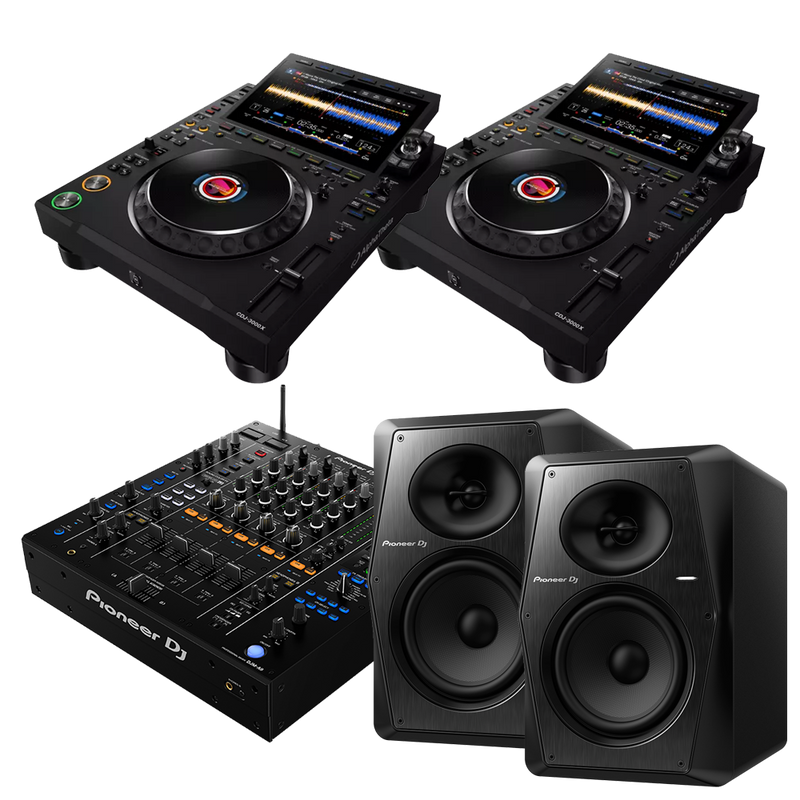 Alphatheta CDJ-3000X, DJM-A9 & VM-70 Package