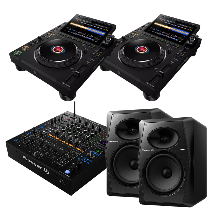 Alphatheta CDJ-3000X, DJM-A9 & VM-80 Package