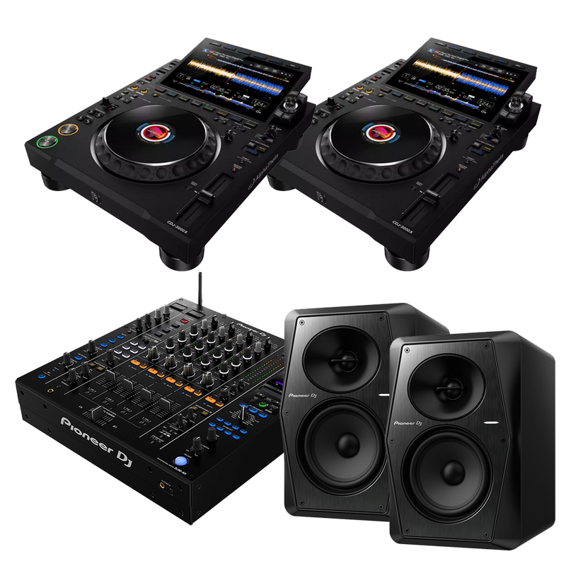 Alphatheta CDJ-3000X, DJM-A9 & VM-50 Package