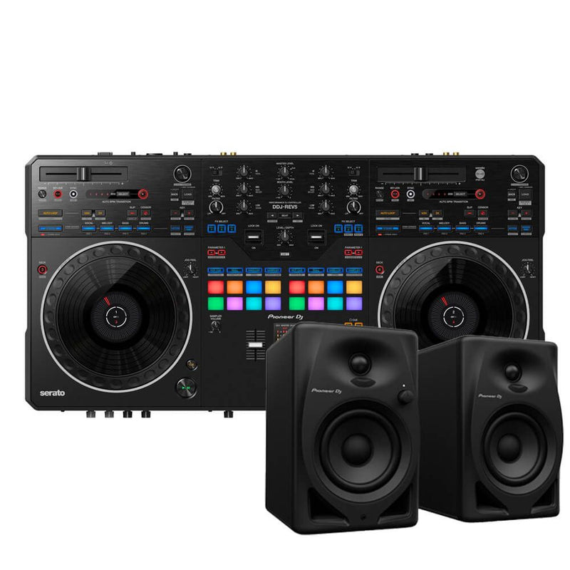 Pioneer DJ DDJ-REV5 & DM-50D Bundle
