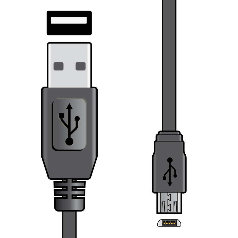 AV Link USB 2.0 Type A Plug to Micro Type B Plug 5Pin Leads 1.5m