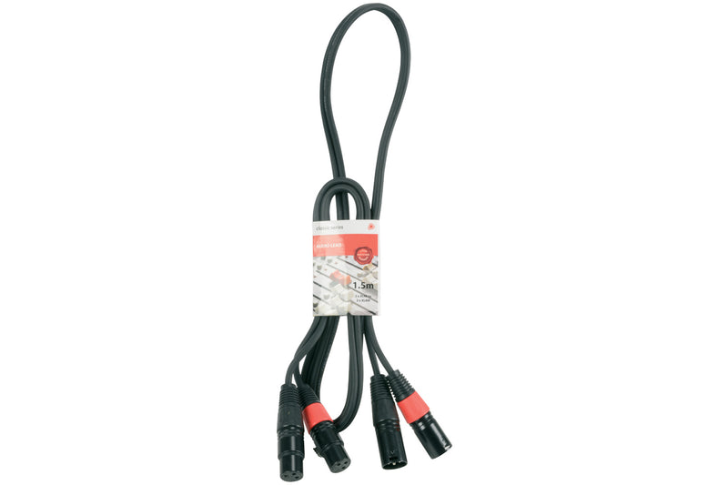 Chord Classic Audio Leads 2 x XLR Female - 2 x XLR Male 1.5m