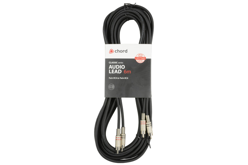 Chord Classic Audio Leads 2 x RCA Plugs - 2 x RCA Plugs 6m