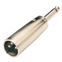 Chord 3 Pin XLR Plug To 6.3mm Mono Jack Plug Adapter