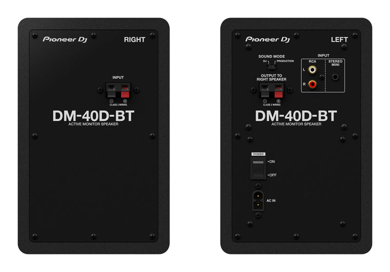 Pioneer DJ DM-40D-BT Bluetooth DJ Monitors - Black