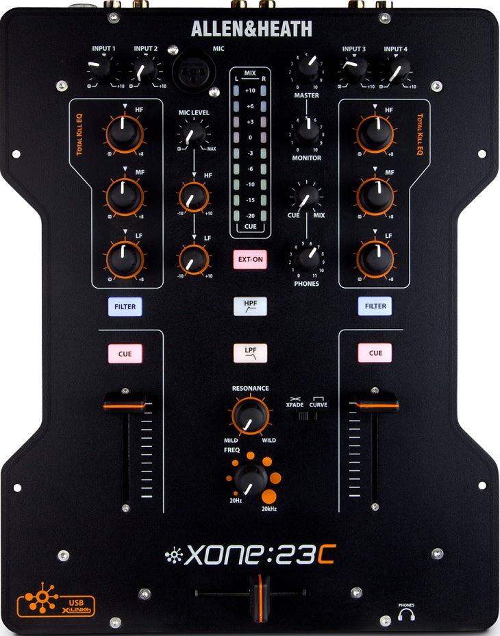 Allen & Heath XONE 23C 2 Channel Analogue DJ Mixer With Soundcard