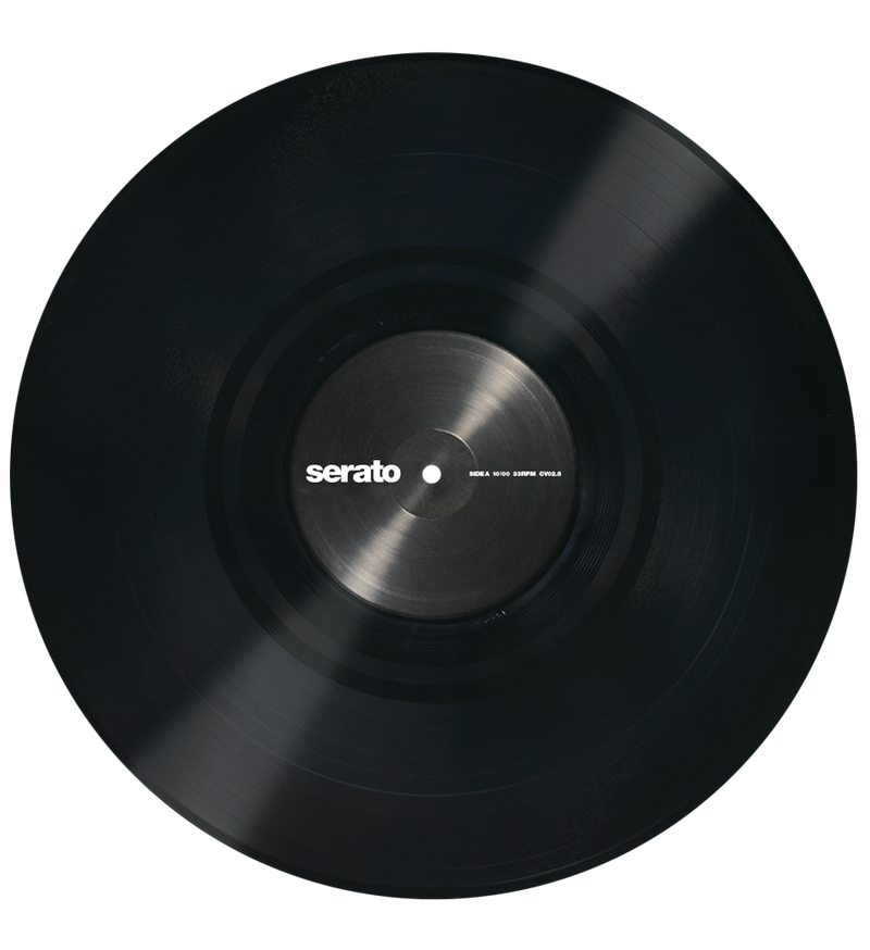 Serato 12" Standard Colours (Pair) - Black Control Vinyl