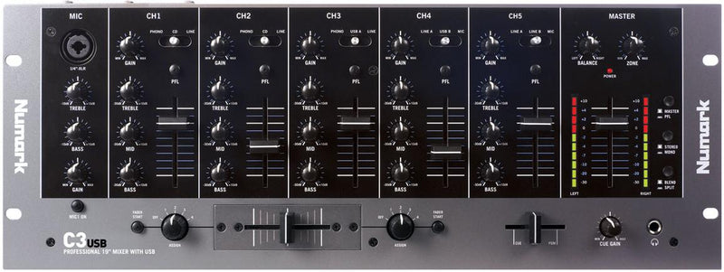 Numark C3USB 5 Channel DJ Mixer