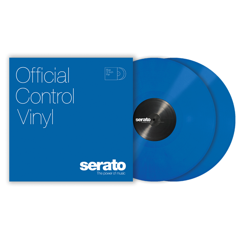 Serato 12" Standard Colours (Pair) - Blue Control Vinyl