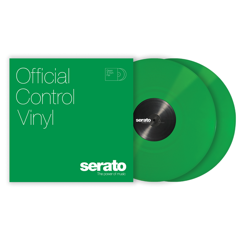 Serato 12" Standard Colors (Pair) - Green Control Vinyl