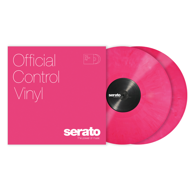Serato 12" Standard Colors (Pair) - Pink Control Vinyl