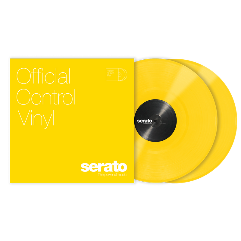 Serato 12" Standard Colours (Pair) - Yellow Control Vinyl